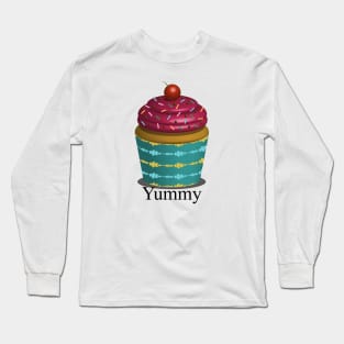 Cherry Frosting Cupcake Long Sleeve T-Shirt